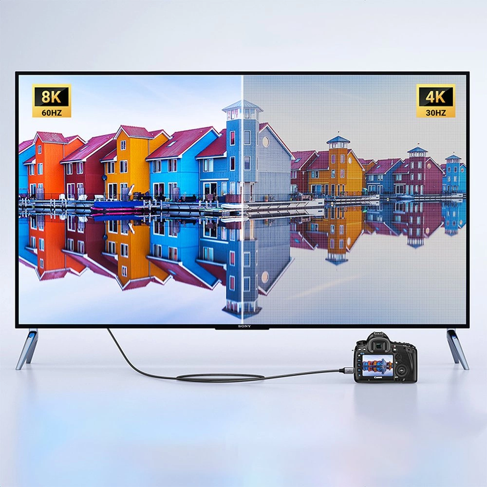 Câble Vidéo UGREEN HD163, miniHDMI - HDMI, 8K, 2m, Gris