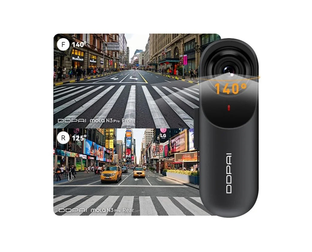 DDPAI mola N3 Pro 2026 Front and Rear Car Camera, 1600P, Wi-Fi