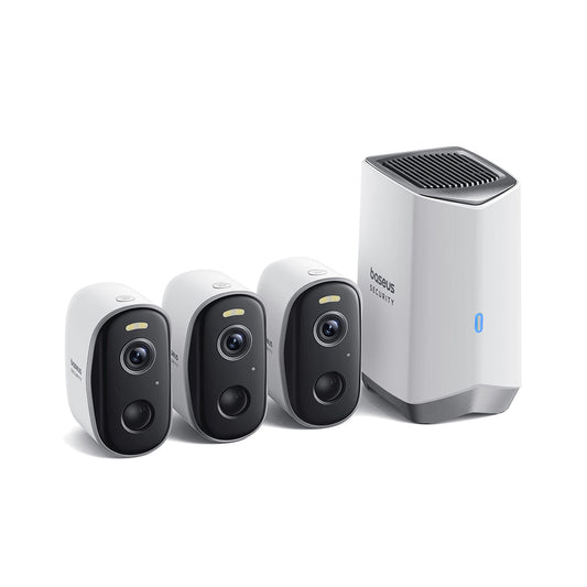 Baseus N1 Überwachungskamera, Wi-Fi, 2K, IP67, Außenbereich, Set 3 Stück S0TW022131