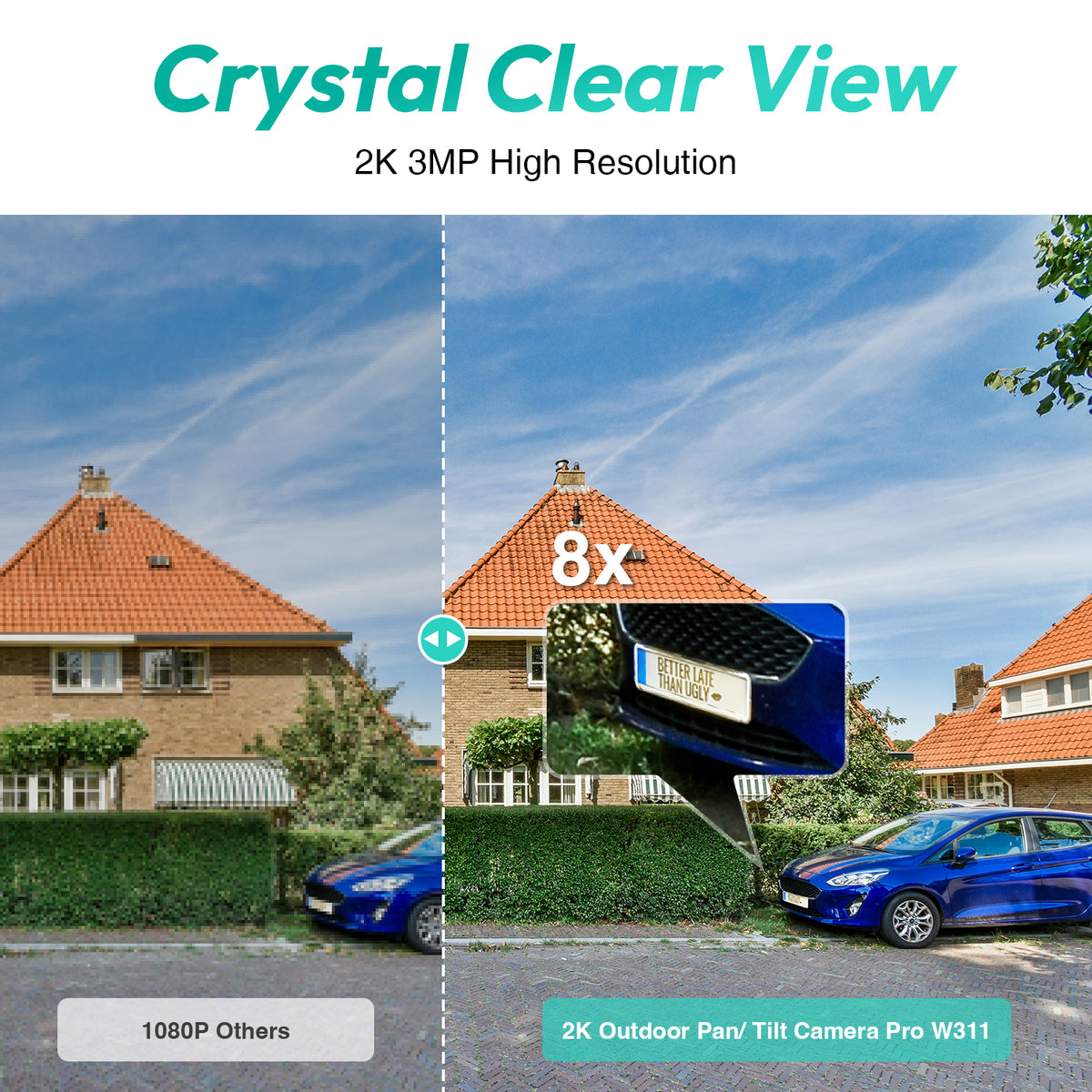 Caméra de surveillance Botslab W311, Wi-Fi, 2K, IP66, extérieur
