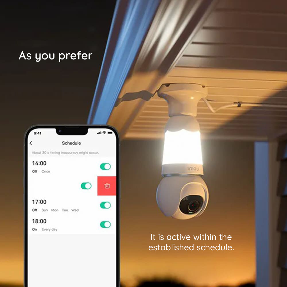 Caméra de Surveillance Imou Bulb, Wi-Fi, 2K, Intérieur IPC-S6DP-5M0WEB-E27