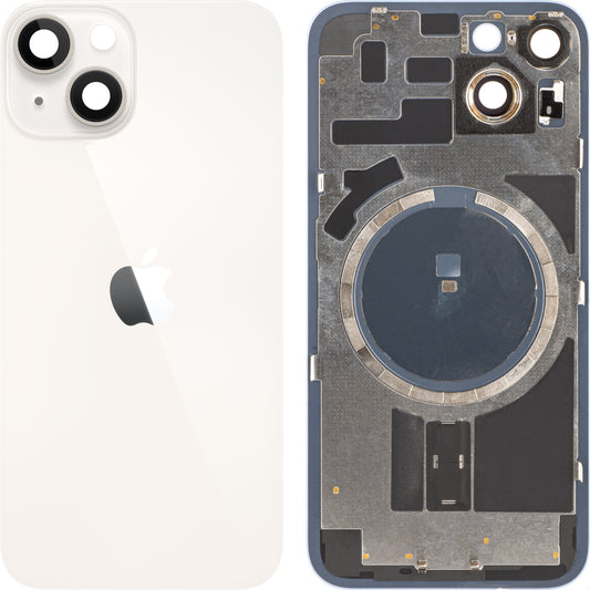 Apple iPhone 14 Couvercle de batterie, Blanc (Starlight), Swap