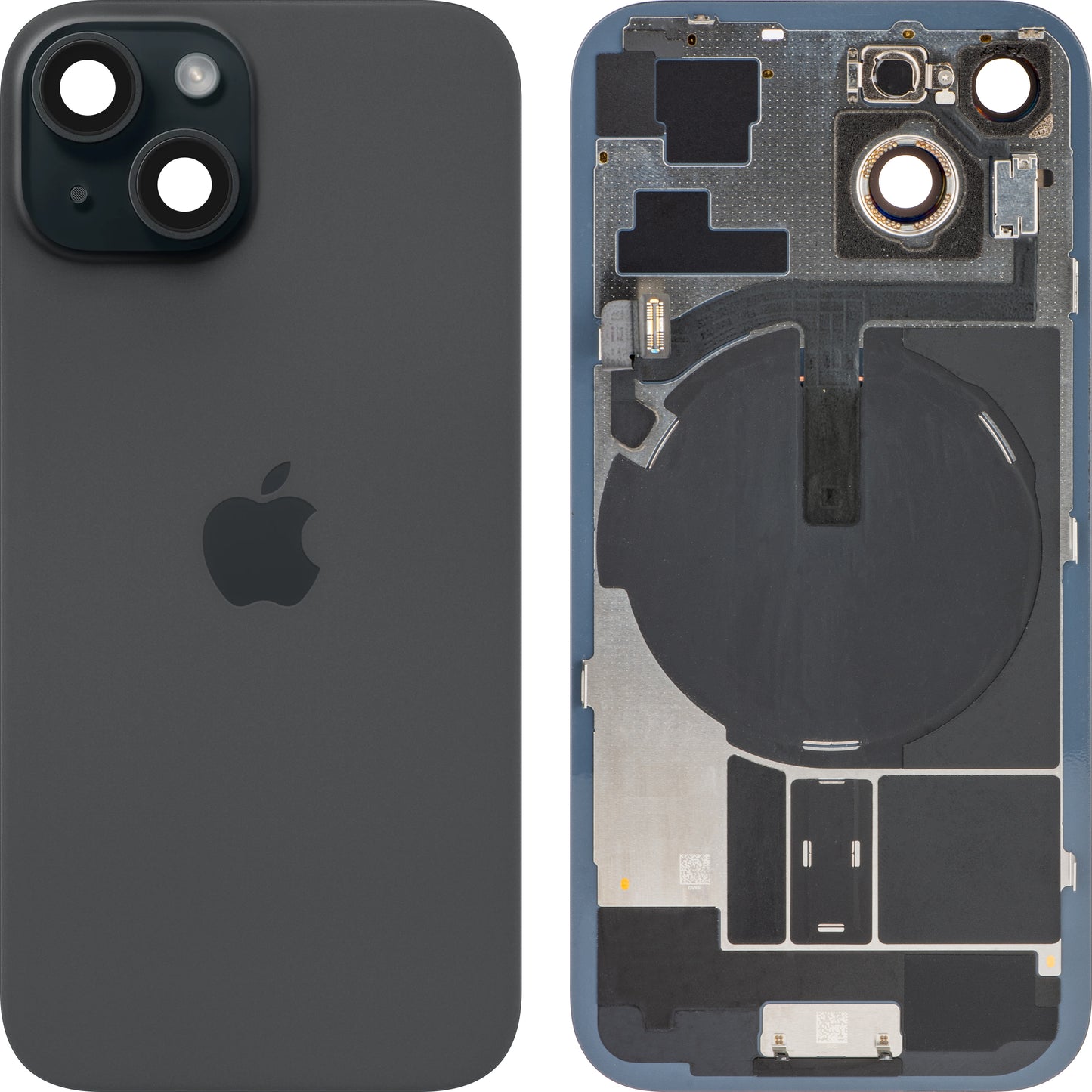 Apple iPhone 15 Batterieabdeckung, Schwarz, Swap