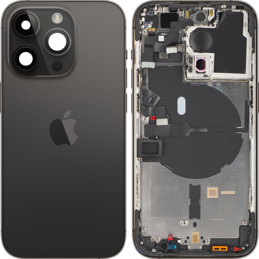 Apple iPhone 14 Pro Battery Cover, avec étui intermédiaire, noir (Space Black), Swap