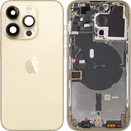 Apple iPhone 14 Pro Battery Cover, avec demi-case, Gold, Swap