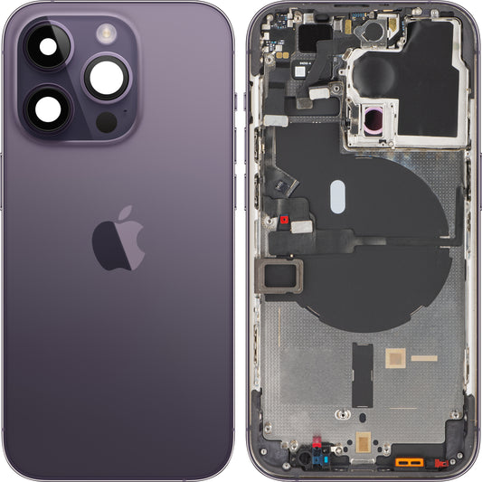 Apple iPhone 14 Pro Battery Cover, avec demi-case, violet (Deep Purple), Swap