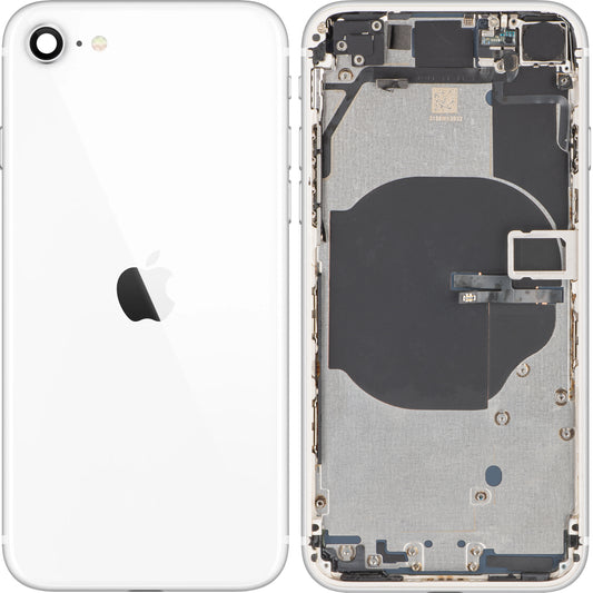Housse de batterie Apple iPhone SE (2022), Avec coque intermédiaire, Blanc (Starlight), Swap