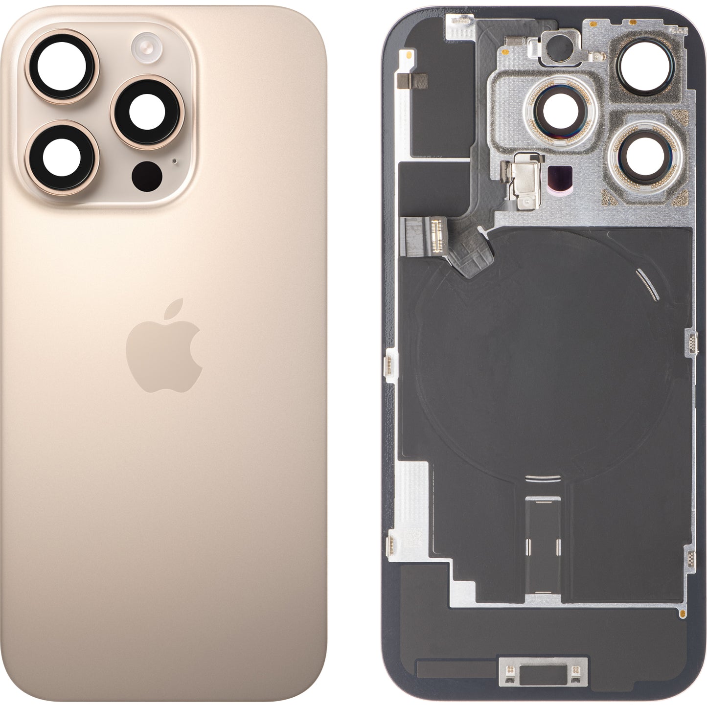 Akkuabdeckung Apple iPhone 16 Pro, Gold (Desert Titanium), Swap