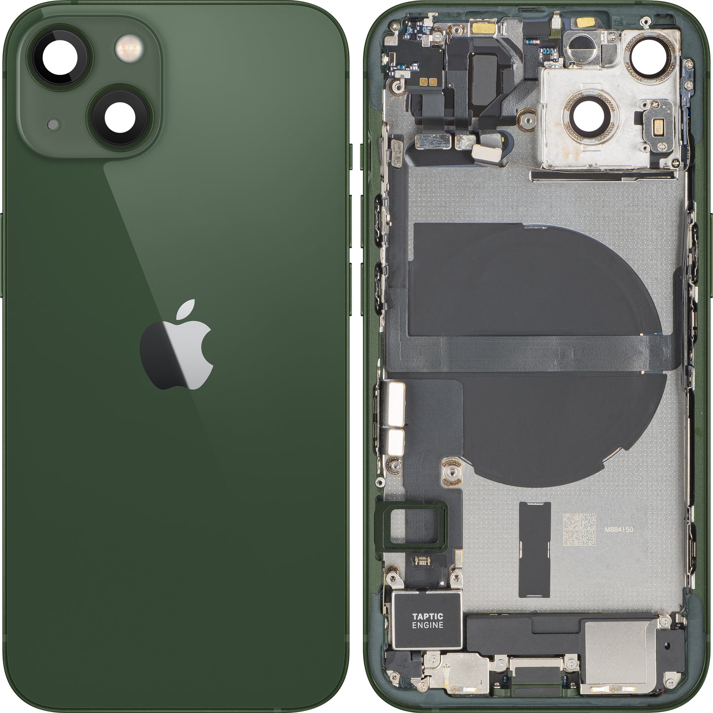 Couvercle de Batterie Apple iPhone 13, Avec Boîtier Central, Complet, Vert, Échange