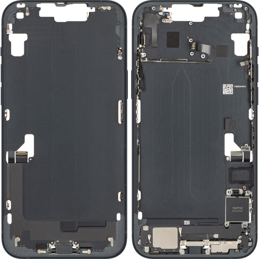 Akkuabdeckung Apple iPhone 14 Plus, mit Mittelgehäuse, Vollständige Teile, Schwarz (Midnight), Swap