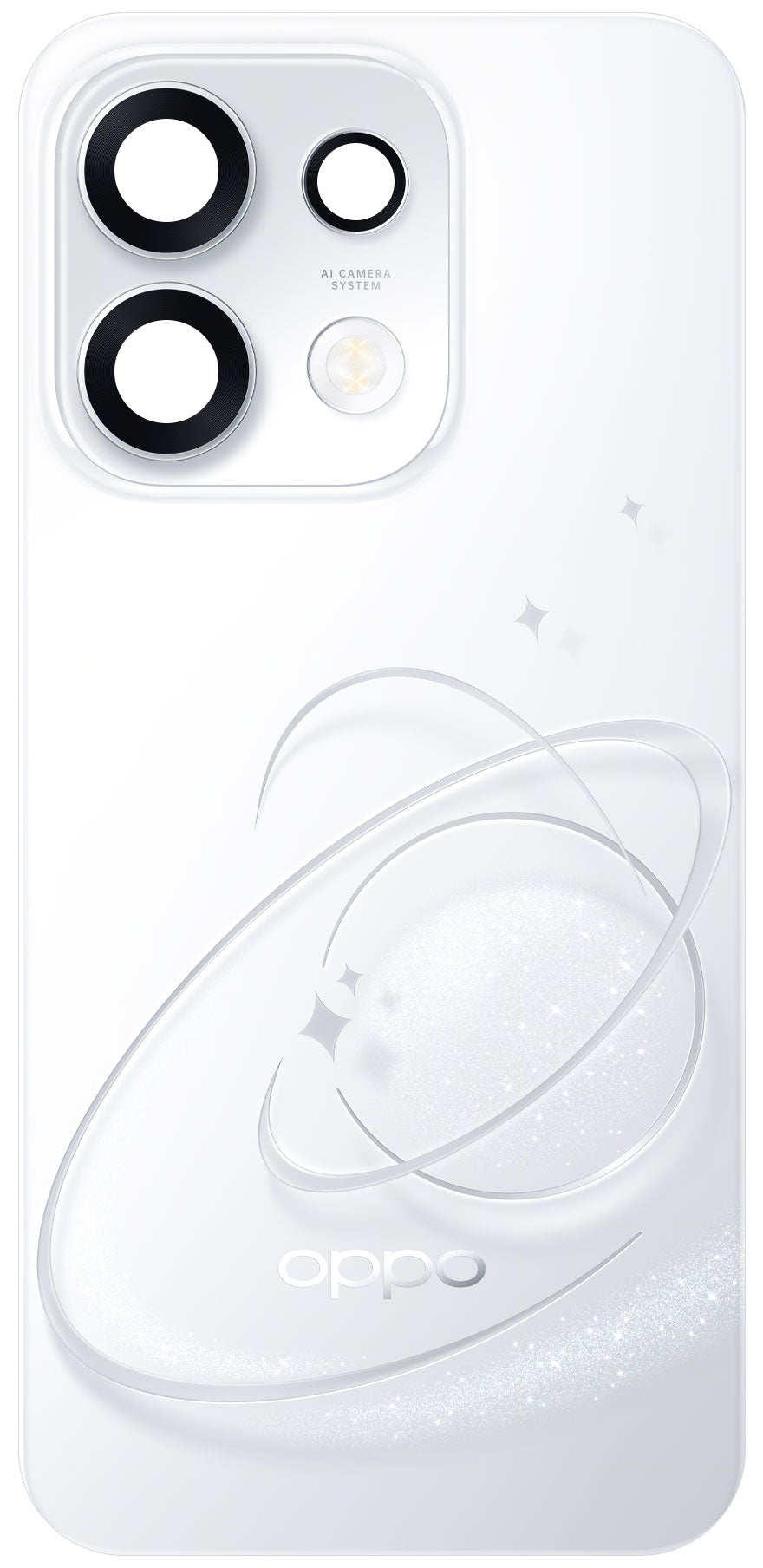 Oppo Reno16 F / Reno16 FS Battery Cover, Silver (Pop White), Service Pack 621033001109