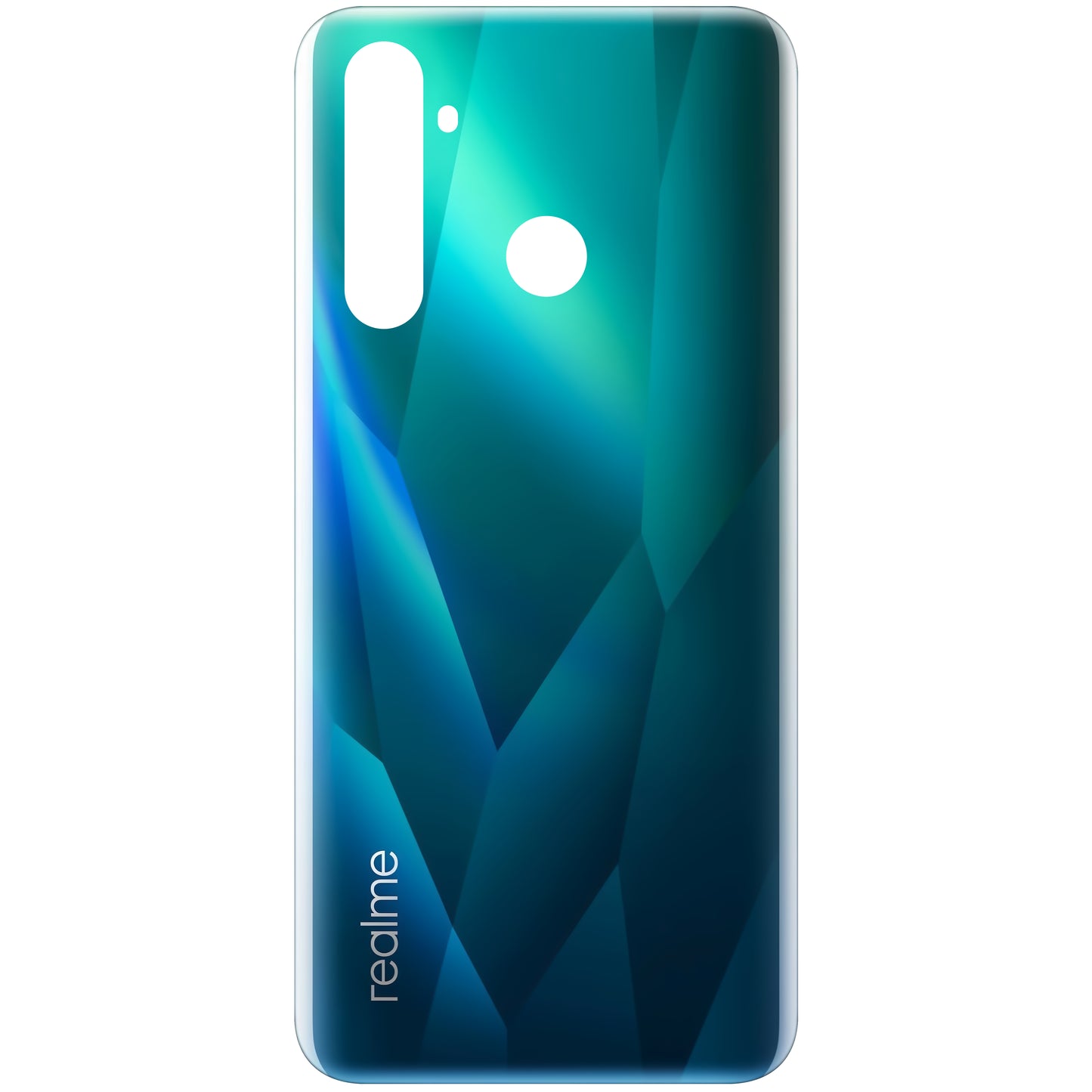 Akkuabdeckung / Backcover für Realme 5 Pro | Blau (Crystal Blue) | Service Pack