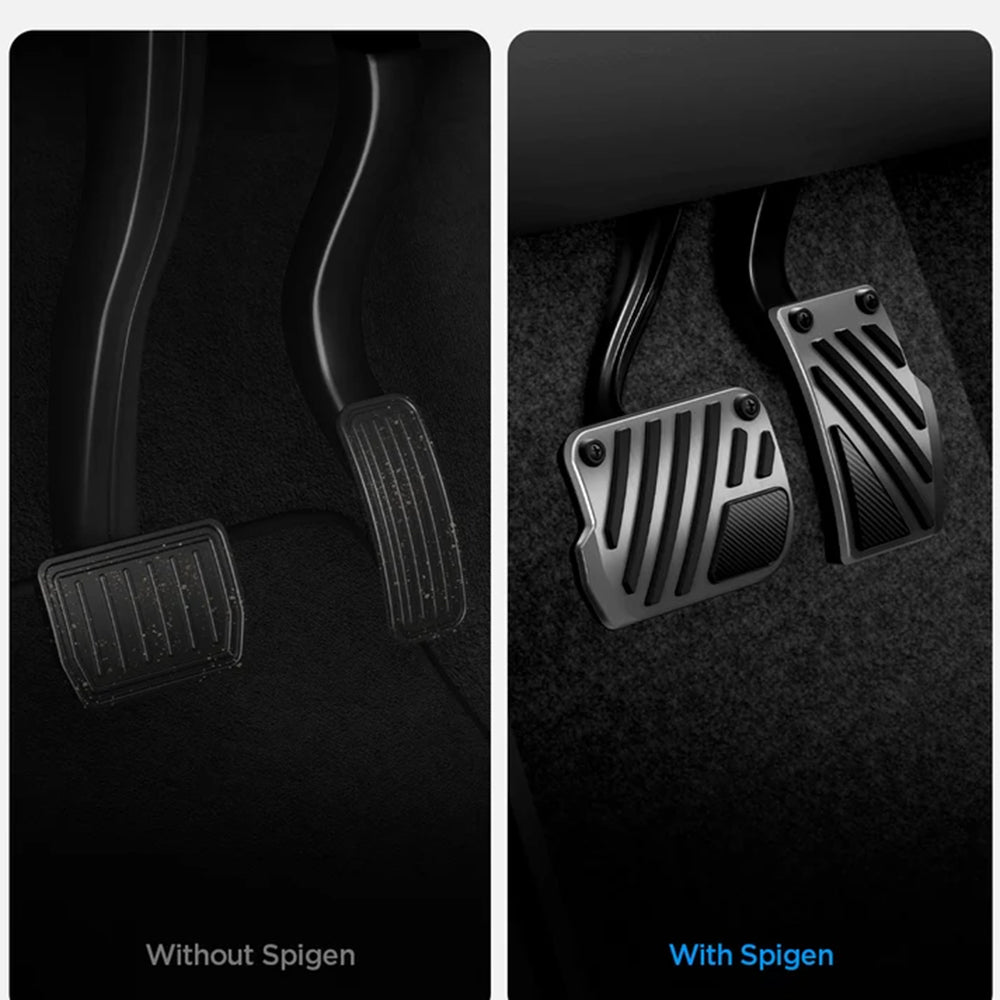 Spigen Line Design TO200P Car Pedal Covers for Tesla Y / 3 ACP11627