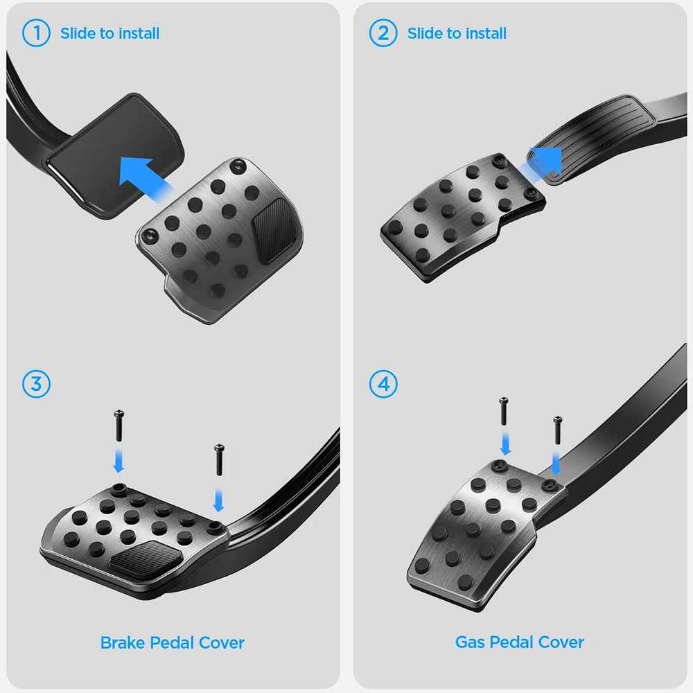 Spigen Stuttgart TO200 Car Pedal Covers for Tesla Y / 3 ACP04510