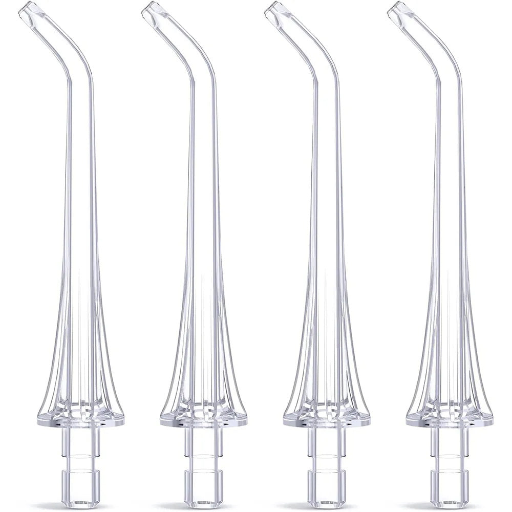 Ersatzkopf für Bitvae C2 / F30 / 304 Munddusche, 4 Stück Set, Transparent