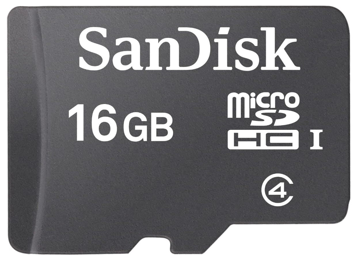 Carte mémoire SanDisk microSDHC, 16 Go, classe 4 SDSDQM-016G-B35