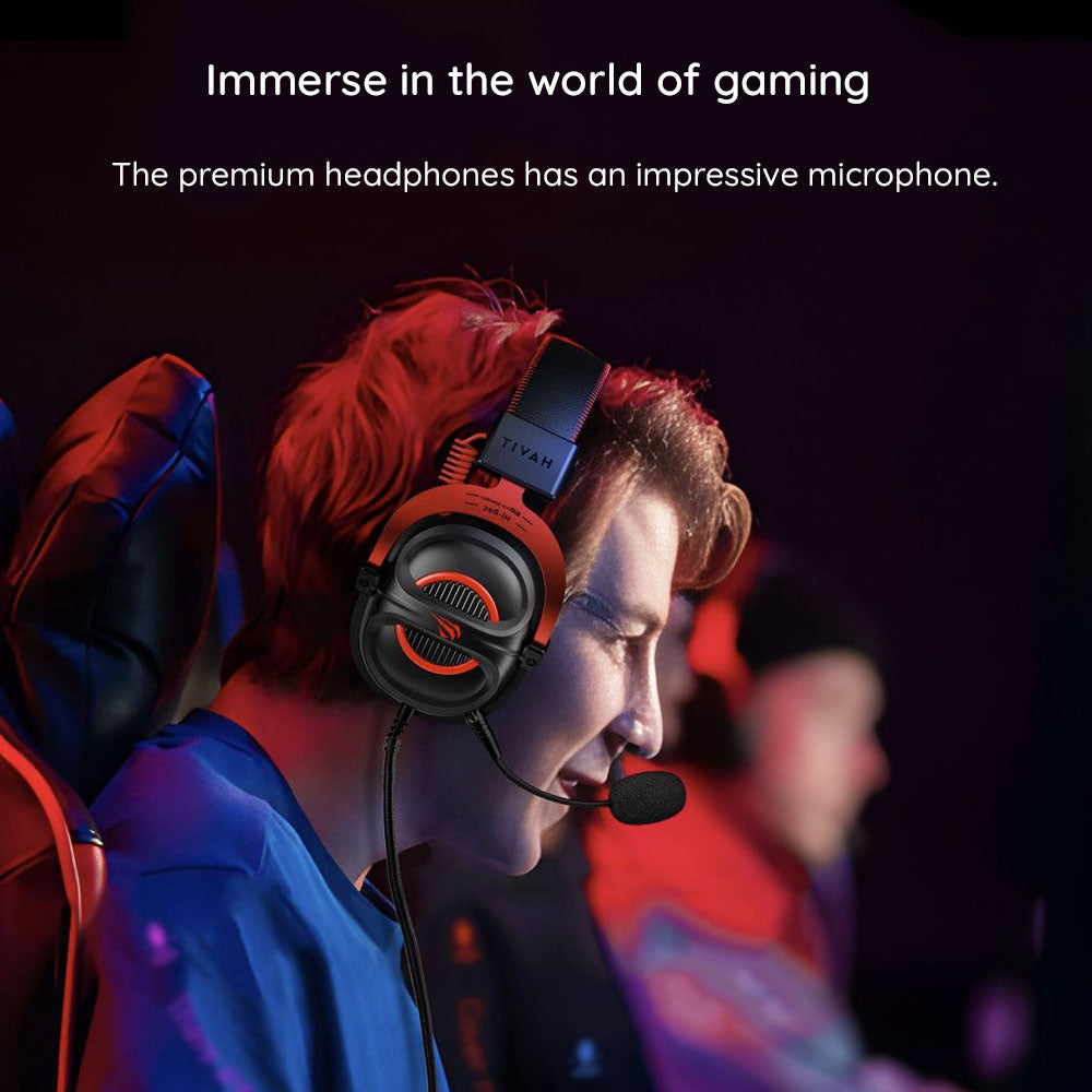 Gaming Kopfhörer 3.5mm HAVIT H2002E Pro, 2m, Schwarz