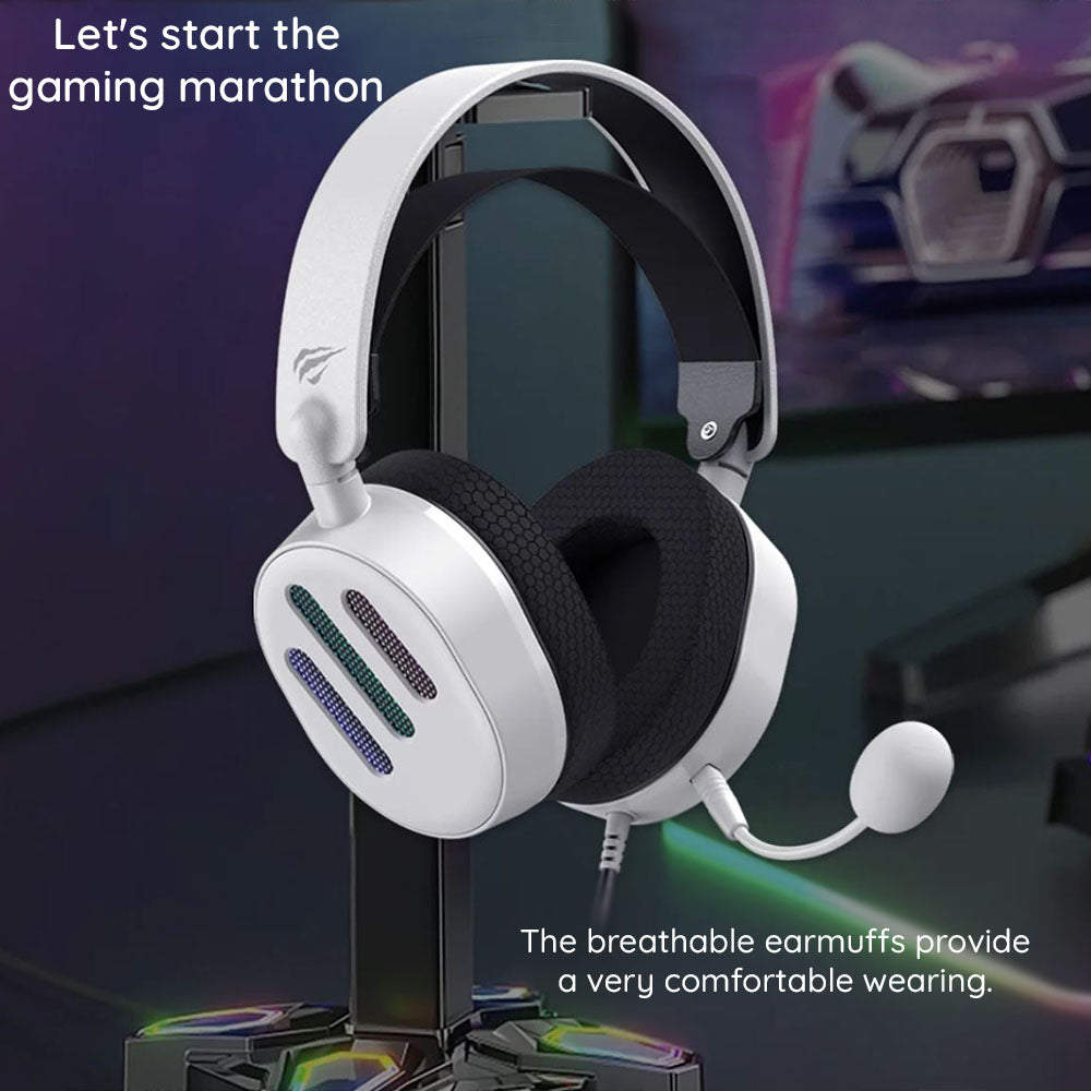 Gaming-Headset USB HAVIT H2038U, RGB, 2m, Schwarz