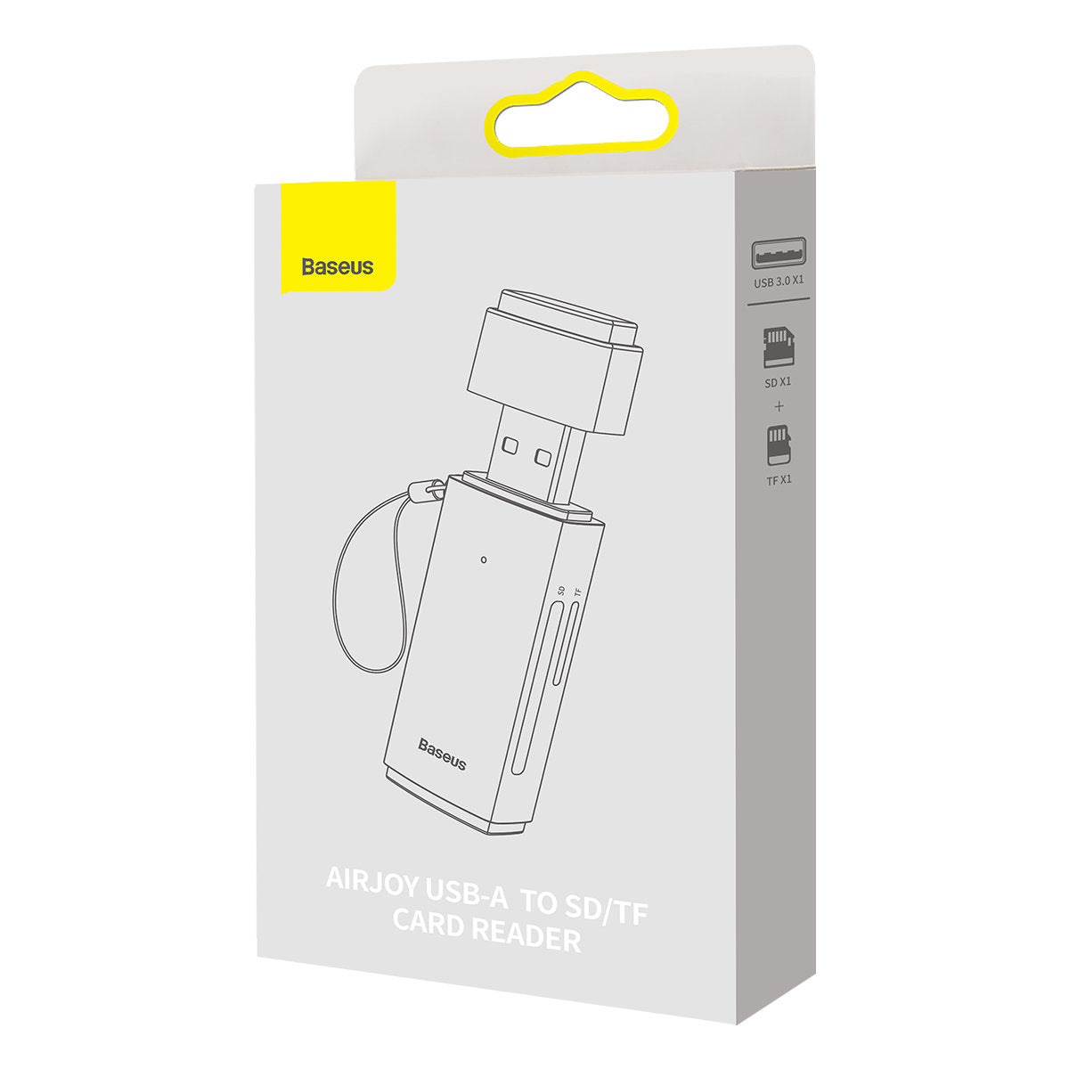 Baseus BS-OH069 Lecteur de cartes USB, SD - microSD, Gris WKQX060013