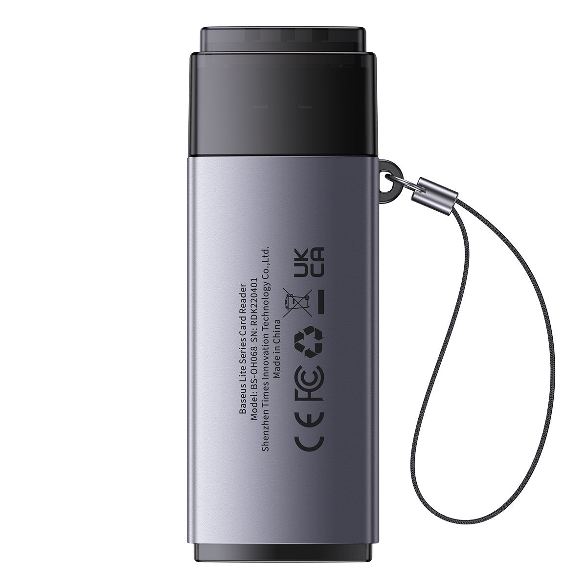 Baseus BS-OH069 Lecteur de cartes USB, SD - microSD, Gris WKQX060013
