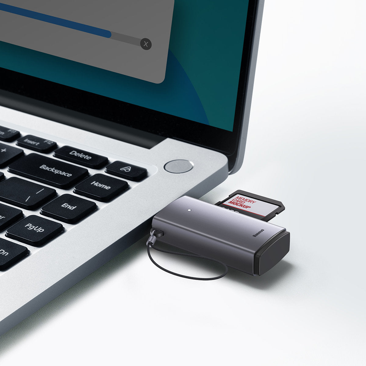 Baseus BS-OH069 Lecteur de cartes USB, SD - microSD, Gris WKQX060013
