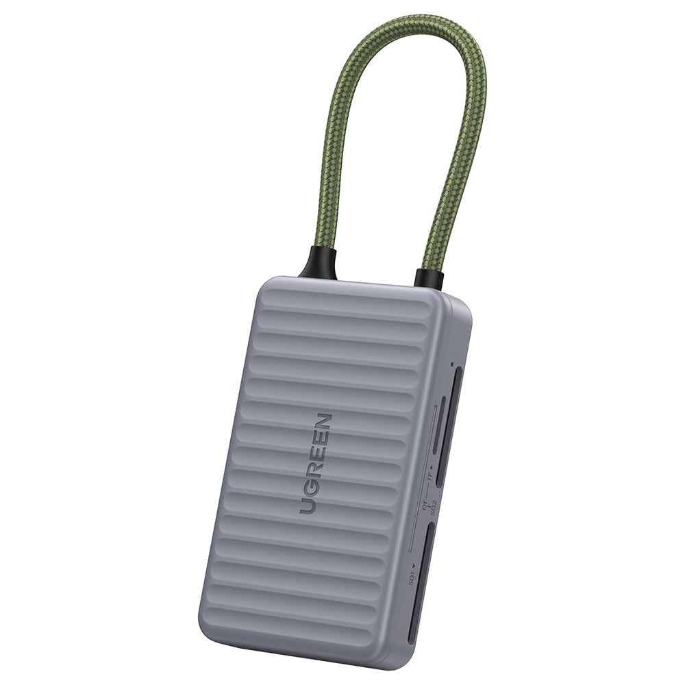 Lecteur de carte USB-C avec organisateur UGREEN 55886, 2 x SD - microSD, Gris