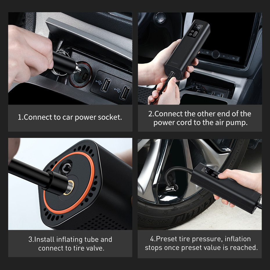 Baseus Auto-Kompressor Air Pump, Wiederverpackt CRCQ000001