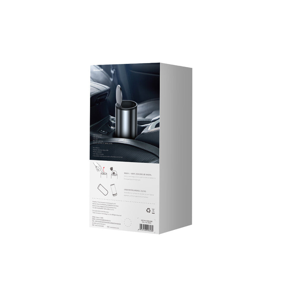 Poubelle Auto Baseus Gentleman Style avec 30 Sacs Poubelle, Gris CRLJT-0G