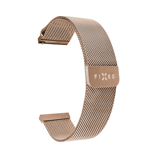 Bracelet Fixed Mesh pour Huawei Watch / Xiaomi Watch Series, 22mm, Rose Doré