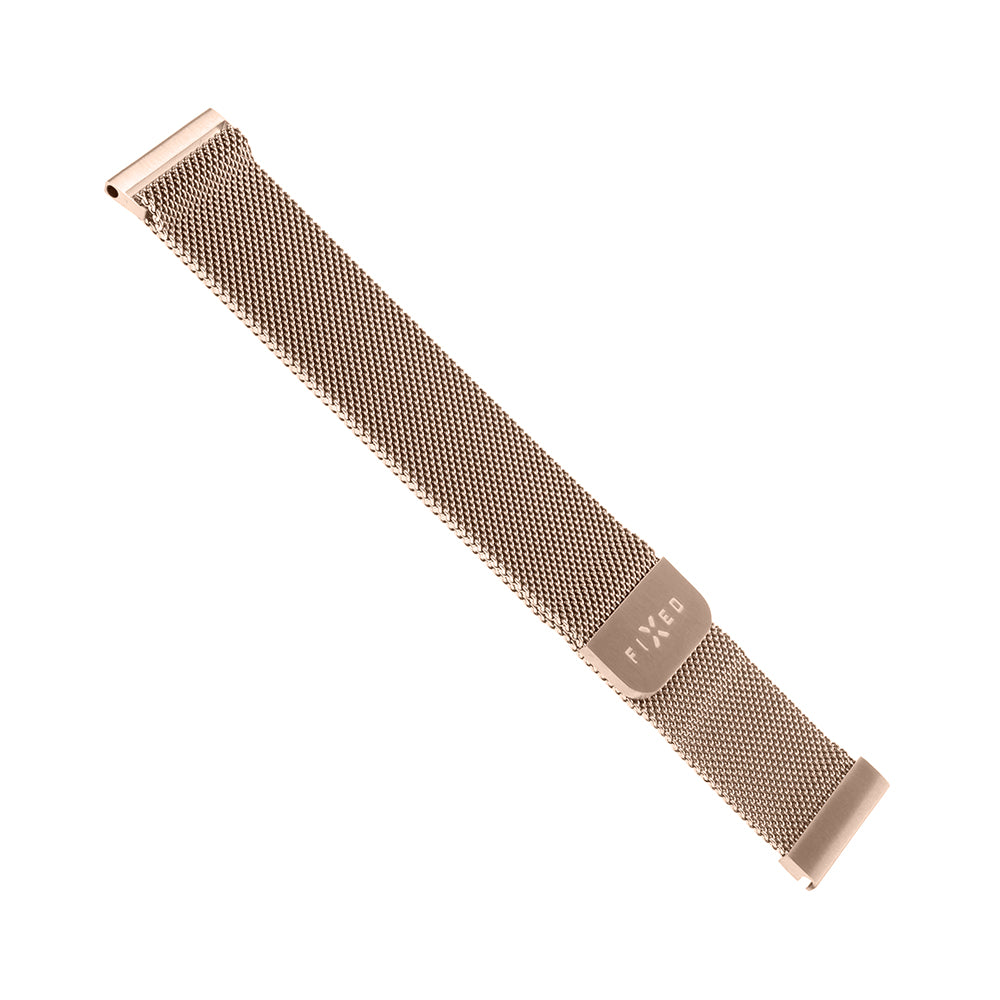 Bracelet Fixed Mesh pour Huawei Watch / Xiaomi Watch Series, 22mm, Rose Doré