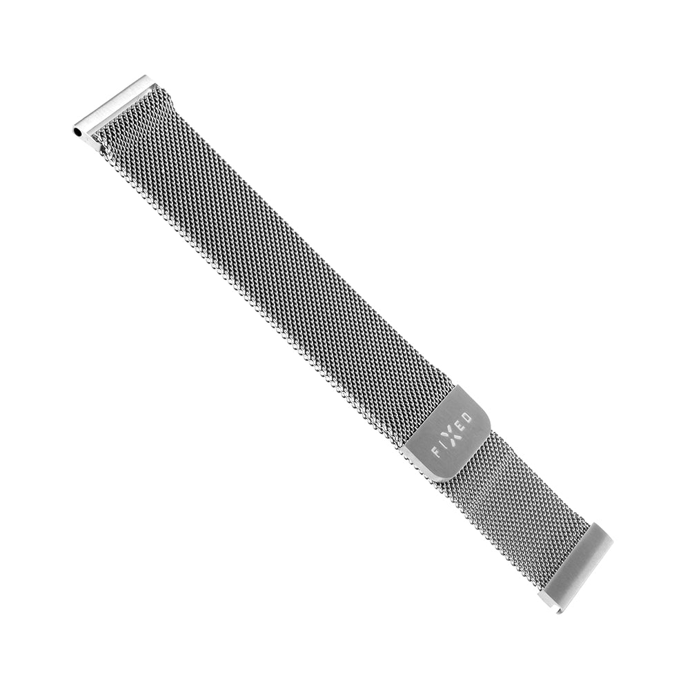 Fixed Mesh Armband für Samsung Galaxy Watch / Huawei Watch Series, 20mm, Silberfarben