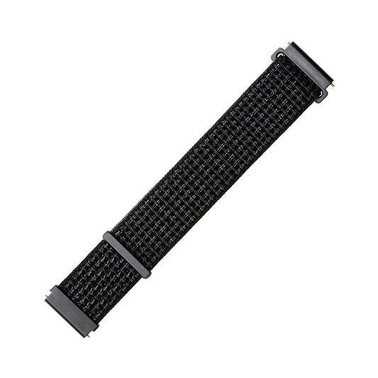 Fixed Nylon Armband für Huawei Watch / Xiaomi Watch Series, 22mm, Mattschwarz