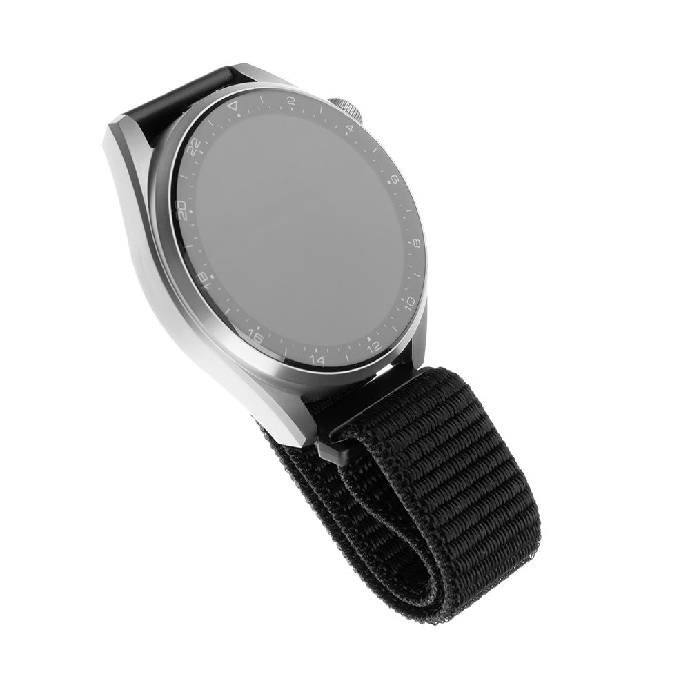 Bracelet Fixed Nylon pour Samsung Galaxy Watch / Huawei Watch Series, 20mm, Noir
