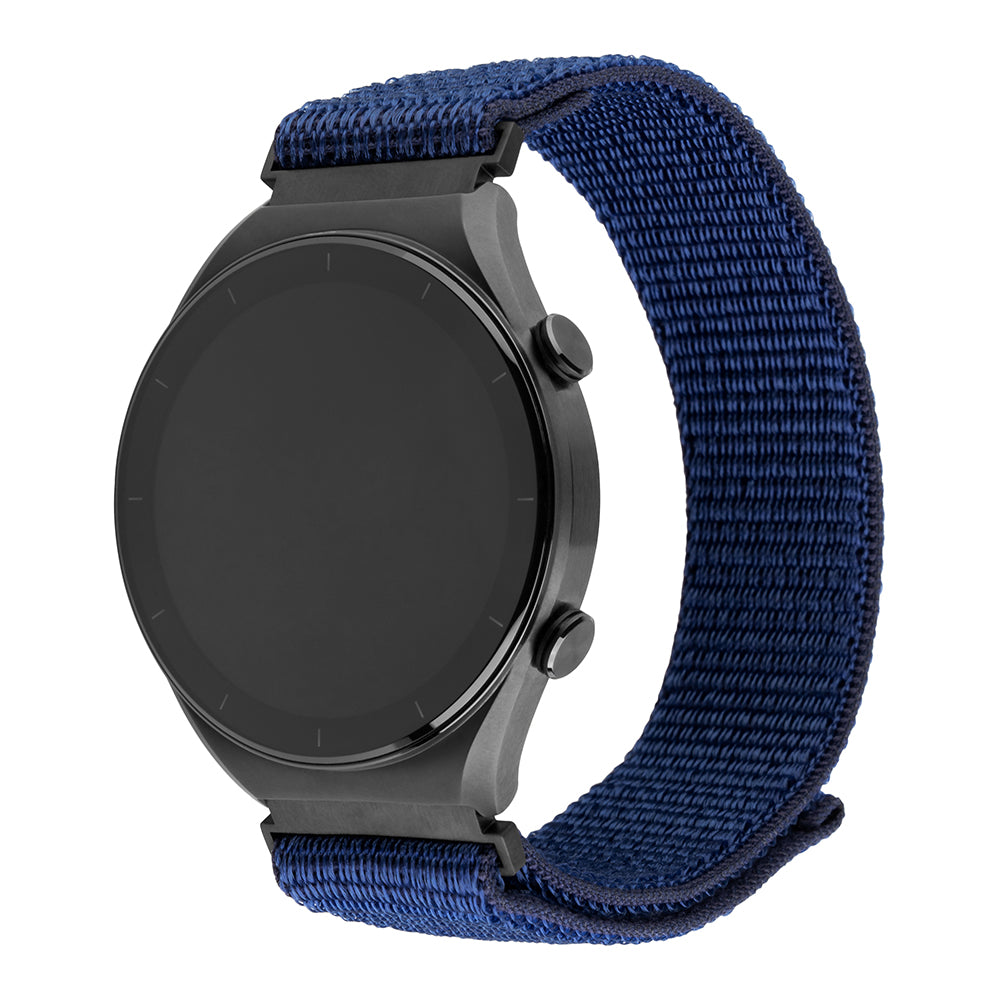 Fixed Nylon Sporty Armband für Huawei Watch / Xiaomi Watch Series, 22mm, Dunkelblau