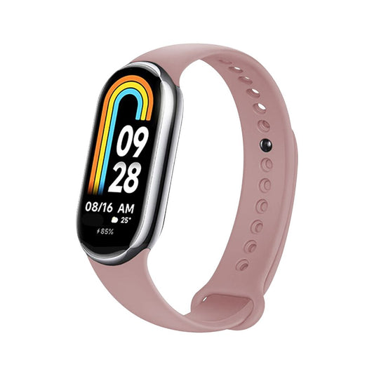 Bracelet en silicone Fixed pour Xiaomi Smart Band 9 / 8, Rose
