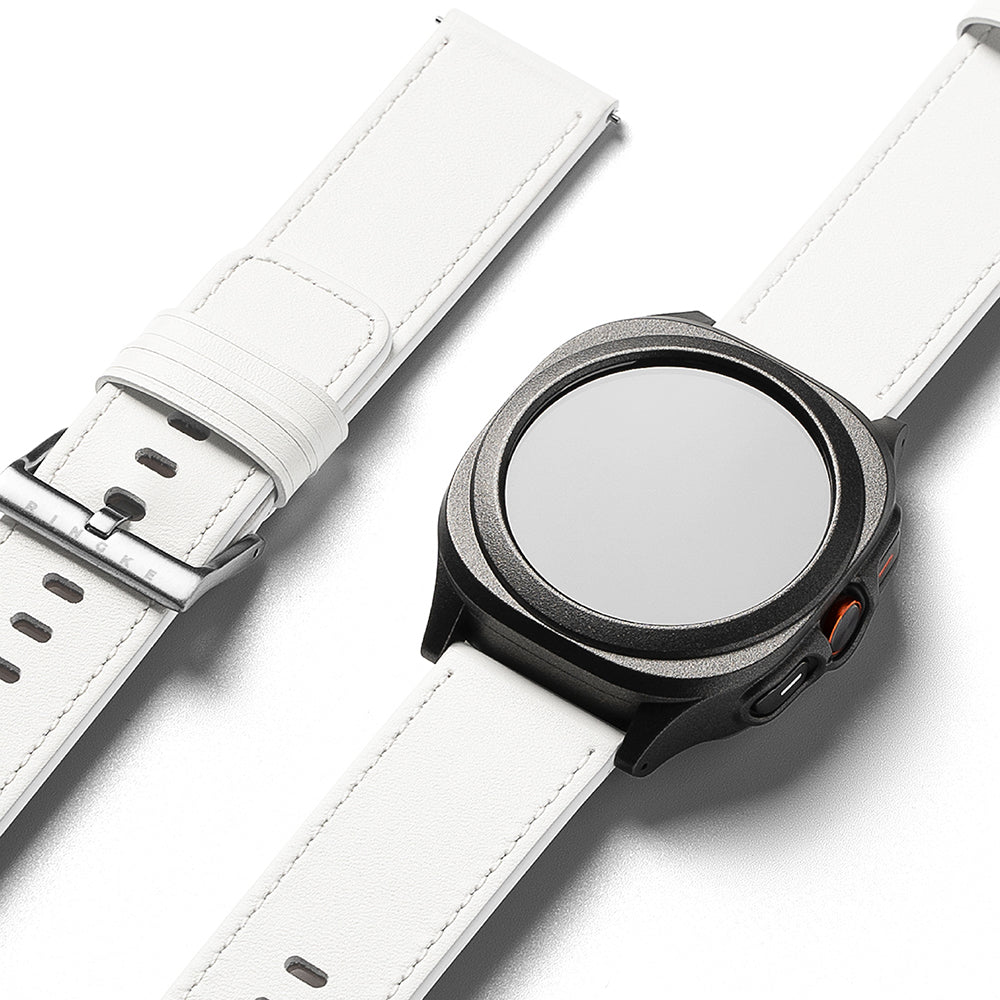 Ringke One Basic Bold Armband für Fossil Watch / Mobvoi Watch / Suunto Watch Series, 24mm, Weiß