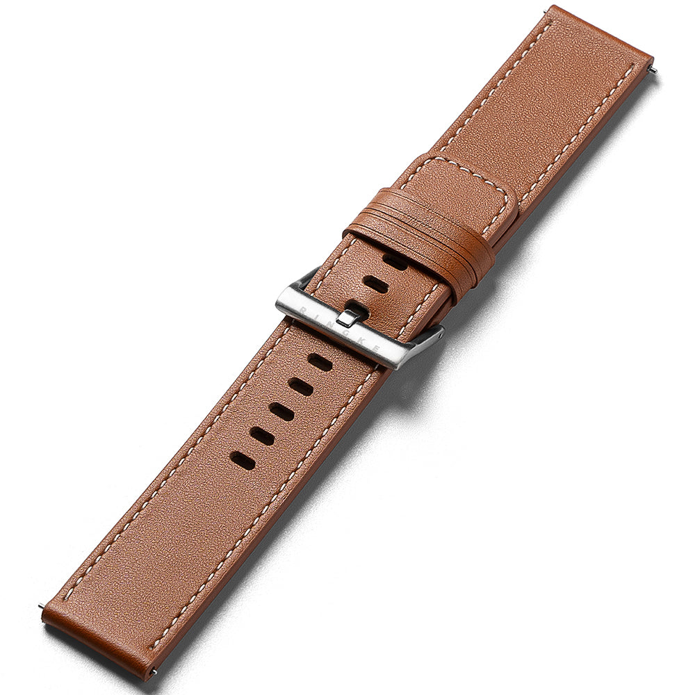 Bracelet Ringke One Basic Bold pour Fossil Watch / Mobvoi Watch / Suunto Watch Series, 24mm, Marron