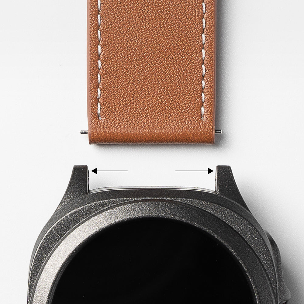 Bracelet Ringke One Basic Bold pour Fossil Watch / Mobvoi Watch / Suunto Watch Series, 24mm, Noir