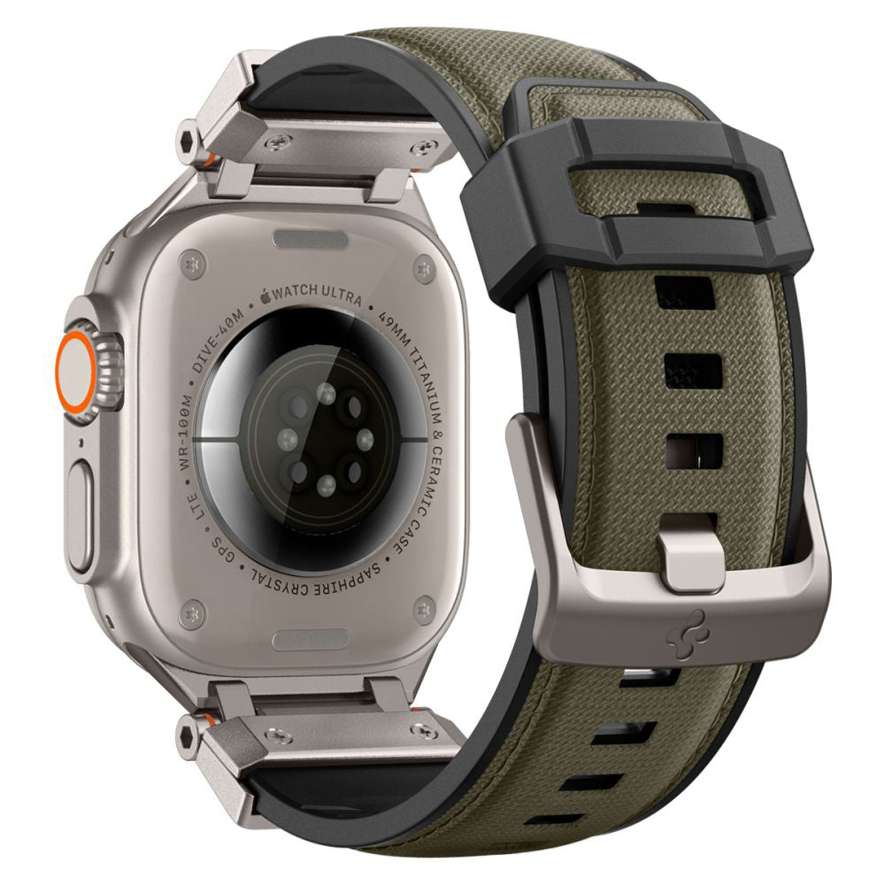 Spigen DuraPro Armor Gurt für Apple Watch 49mm / 46mm / 45mm / 44mm / 42mm Serie, Grün AMP09102
