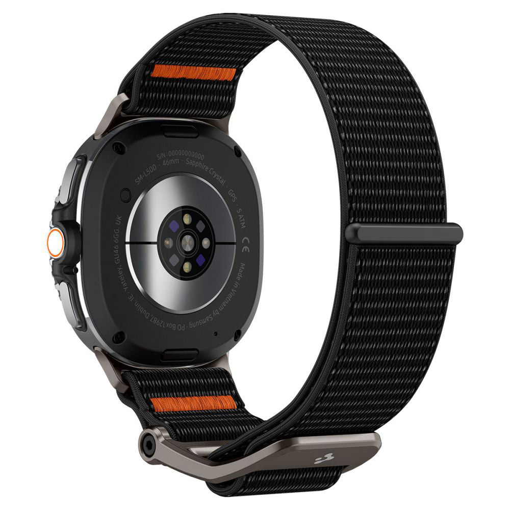 Spigen DuraPro Flex Armband für Samsung Galaxy Watch8 / Watch8 Classic Series, Schwarz AMP10116