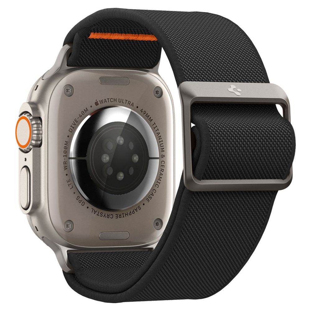 Spigen Fit Lite Ultra Armband für Apple Watch 49mm / 46mm / 45mm / 44mm / 42mm Serie, Schwarz AMP05983