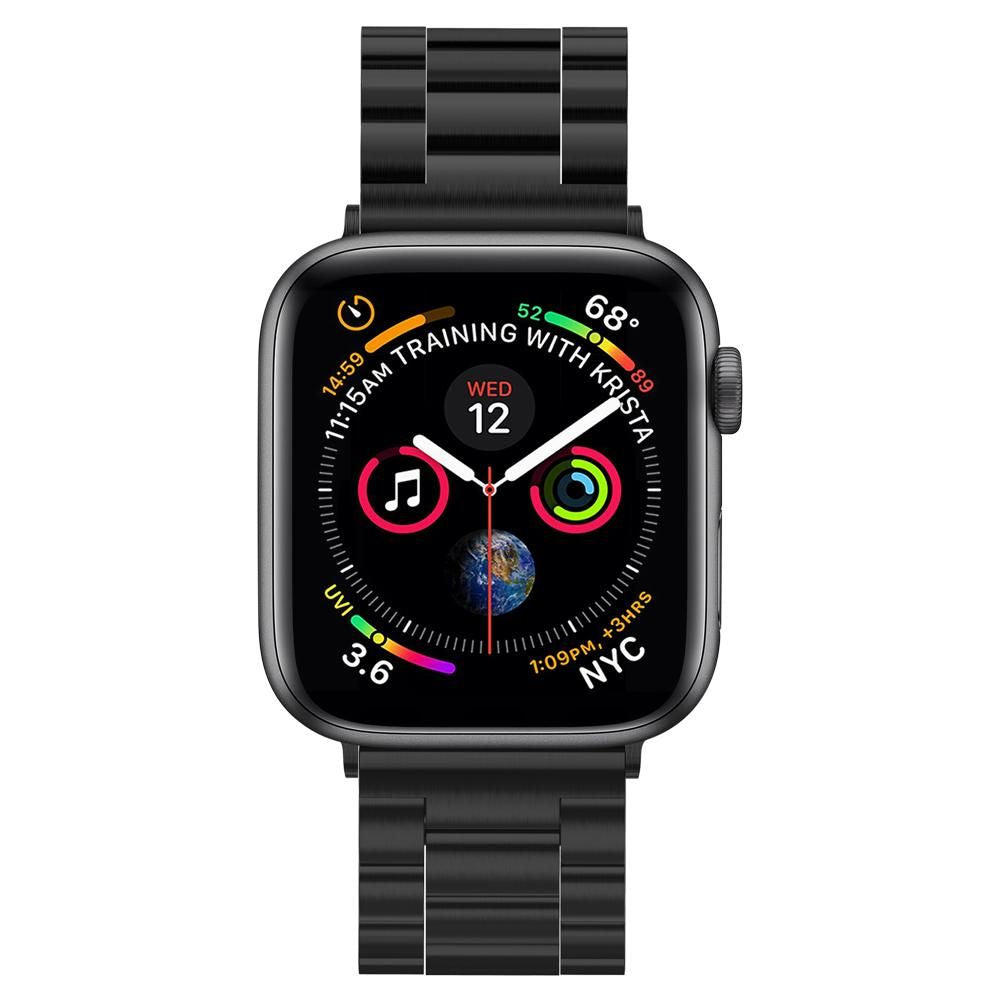 Bracelet Spigen Modern Fit pour Apple Watch 49mm / 46mm / 45mm / 44mm / 42mm Series, Noir