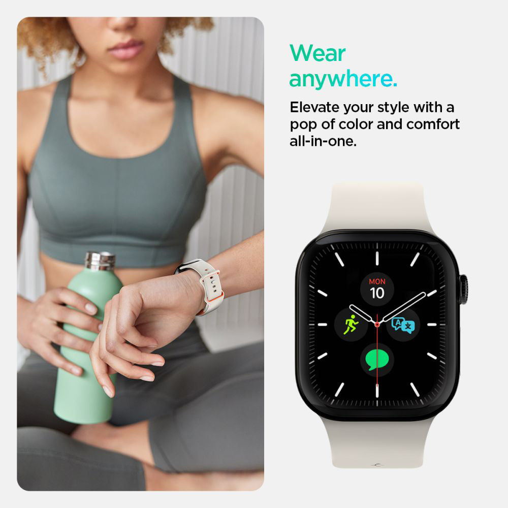 Bracelet Spigen Nano Pop pour Apple Watch 42mm / 41mm / 40mm / 38mm Series, Beige