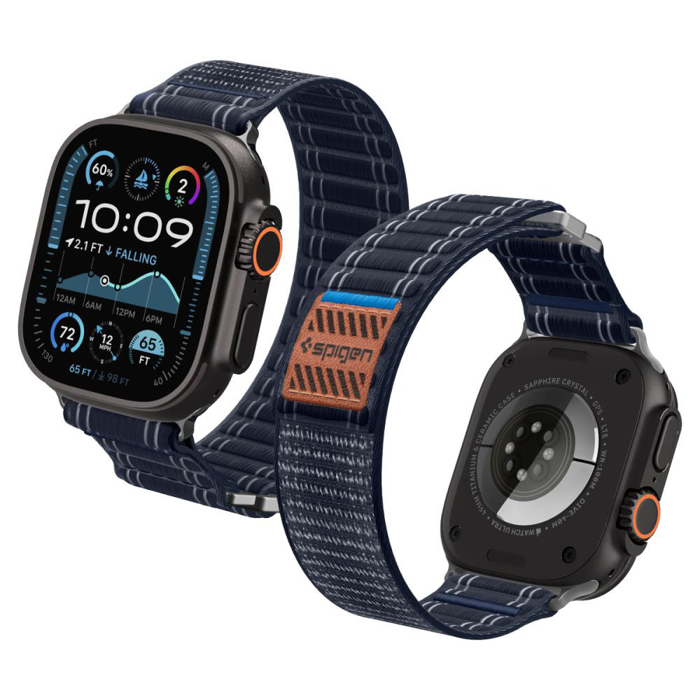 Spigen WBF0 Band for Apple Watch 49mm / 46mm / 45mm / 44mm Series, Navy AMP10143