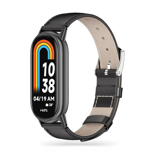 Tech-Protect Bracelet en cuir pour Xiaomi Smart Band 8/9, noir