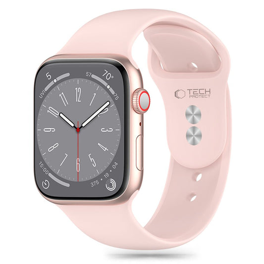 Tech-Protect Bracelet en silicone pour Apple Watch 41mm / 40mm / 38mm Series, rose