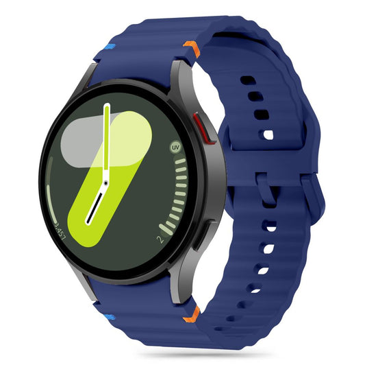 Tech-Protect - Bracelet sport en silicone pour Samsung Galaxy Watch7 / Watch FE / Watch6 / Watch5 / Watch4 Series, bleu marine