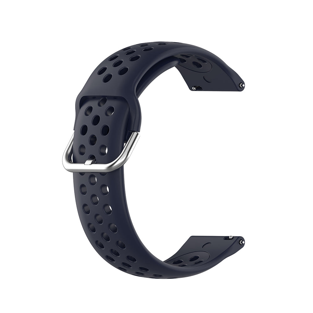 Bracelet Techsuit W004 pour Samsung Galaxy Watch / Huawei Watch Series, 20mm, Bleu Foncé