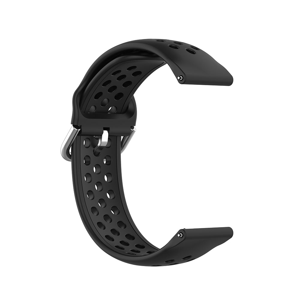 Techsuit W004 Armband für Samsung Galaxy Watch / Huawei Watch Series, 20mm, Schwarz.