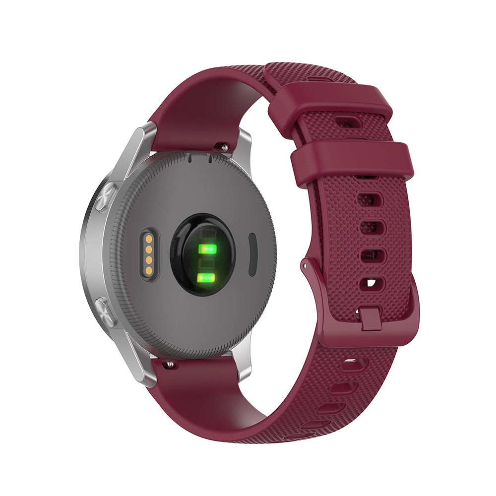 Techsuit W006 Armband für Huawei Watch / Garmin Watch Series, 18mm, Kirschrot